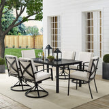 Crosley Kaplan 121.50 Inch 7pc Outdoor Metal Dining Set - KO60024BZ
