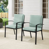 Crosley Kaplan 2pc Outdoor Metal Dining Chair Set - KO60025BZ