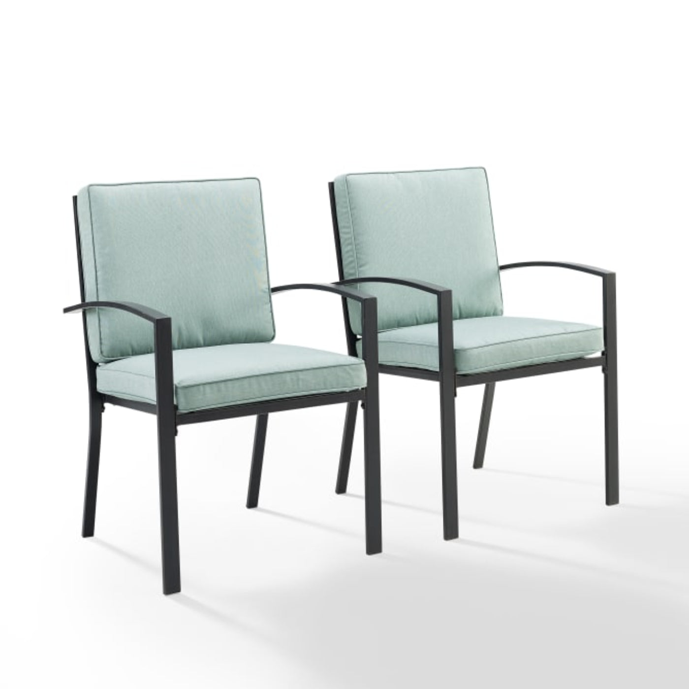 Crosley Kaplan 2pc Outdoor Metal Dining Chair Set - KO60025BZ