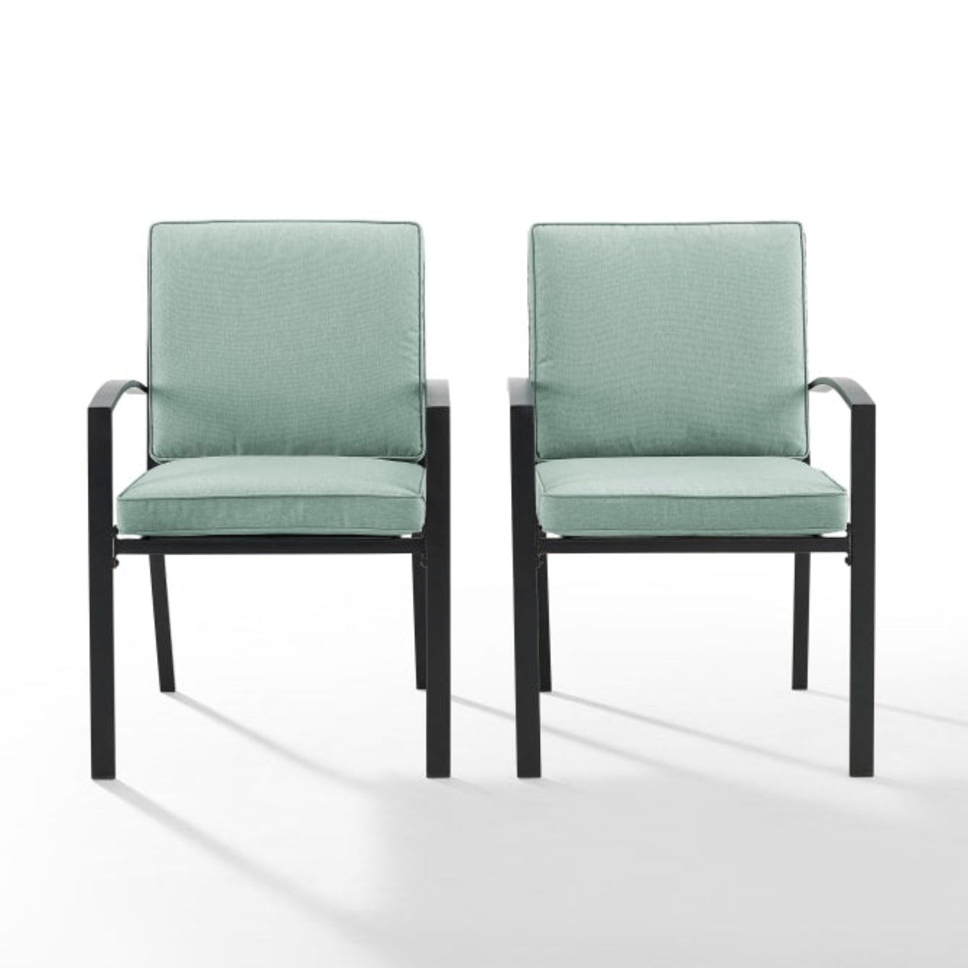 Crosley Kaplan 2pc Outdoor Metal Dining Chair Set - KO60025BZ