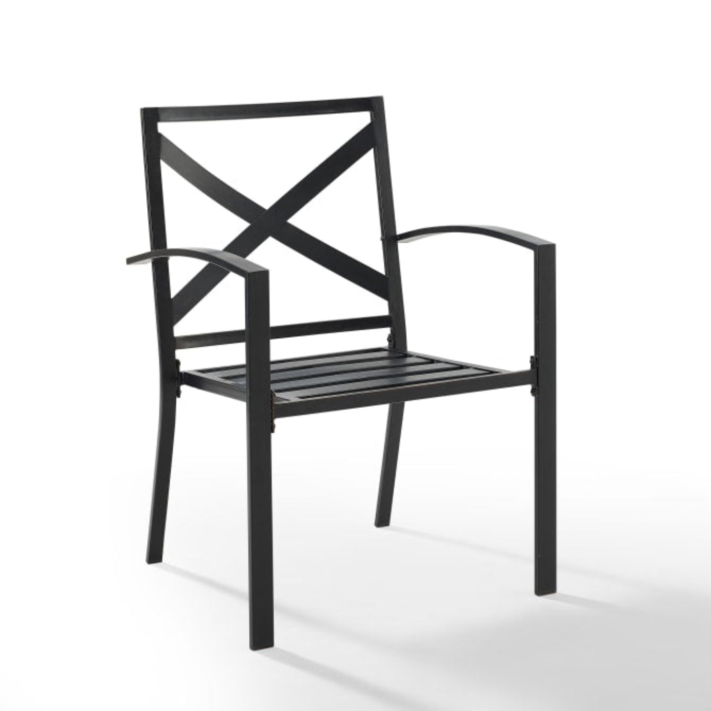 Crosley Kaplan 2pc Outdoor Metal Dining Chair Set - KO60025BZ