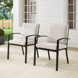 Crosley Kaplan 2pc Outdoor Metal Dining Chair Set - KO60025BZ