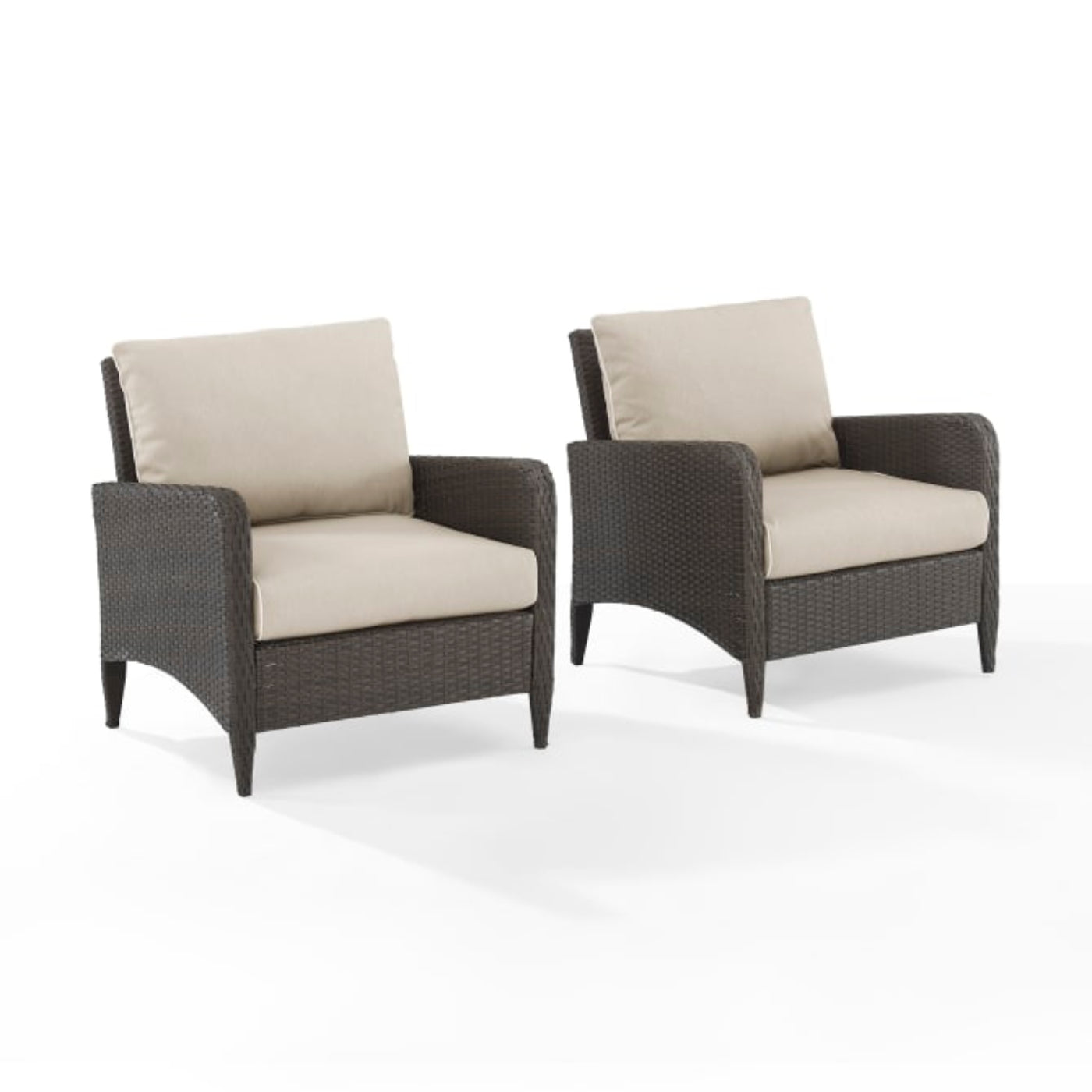 Crosley Kiawah 70 Inch 2pc Outdoor Wicker Chair Set - KO70030BR