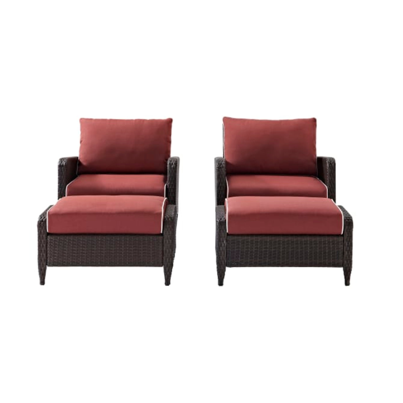 Crosley Kiawah 69 Inch 4pc Outdoor Wicker Chair Set - KO70033BR