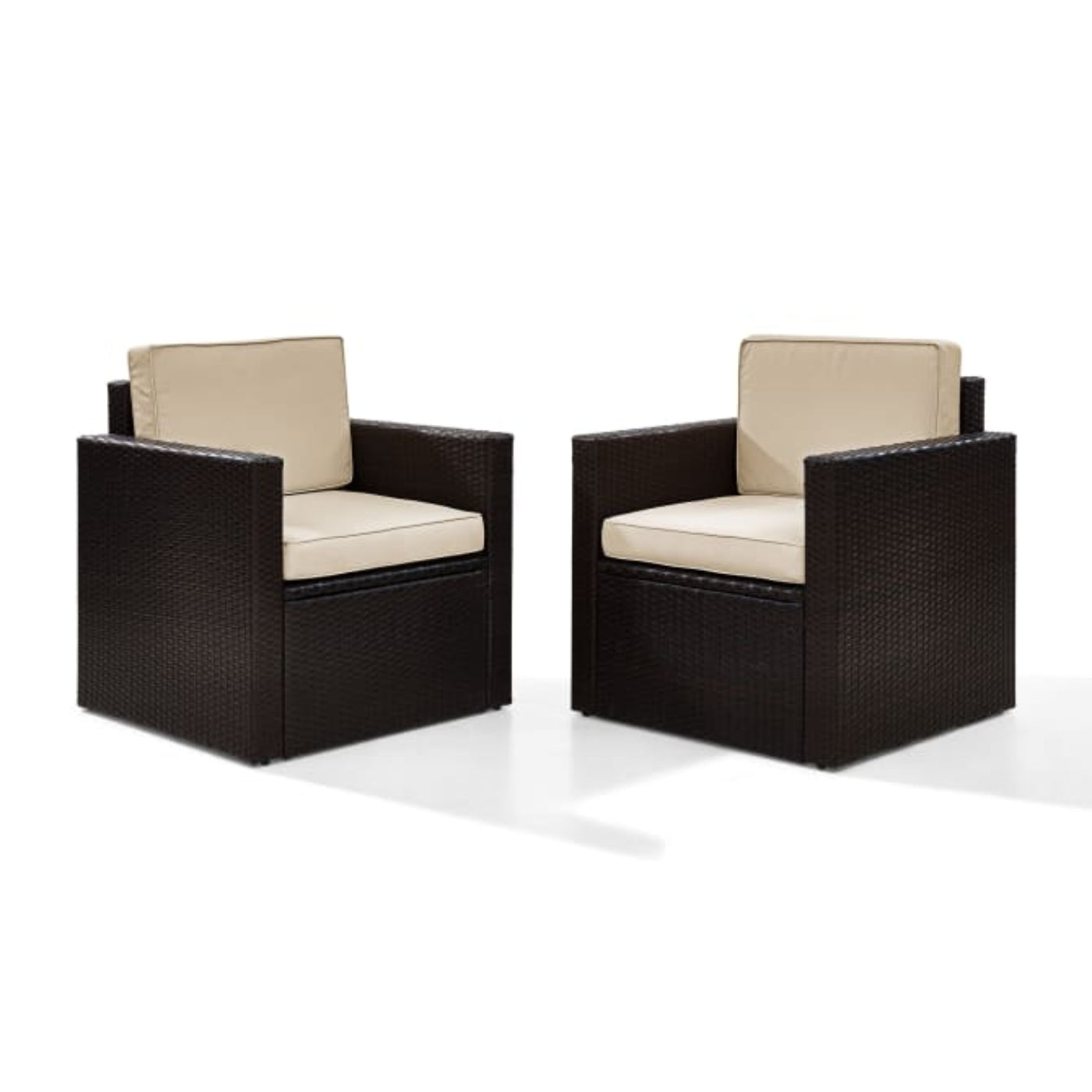 Crosley Palm Harbor 93 Inch 3pc Outdoor Wicker Chair Set - KO70055BR