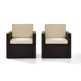 Crosley Palm Harbor 93 Inch 3pc Outdoor Wicker Chair Set - KO70055BR