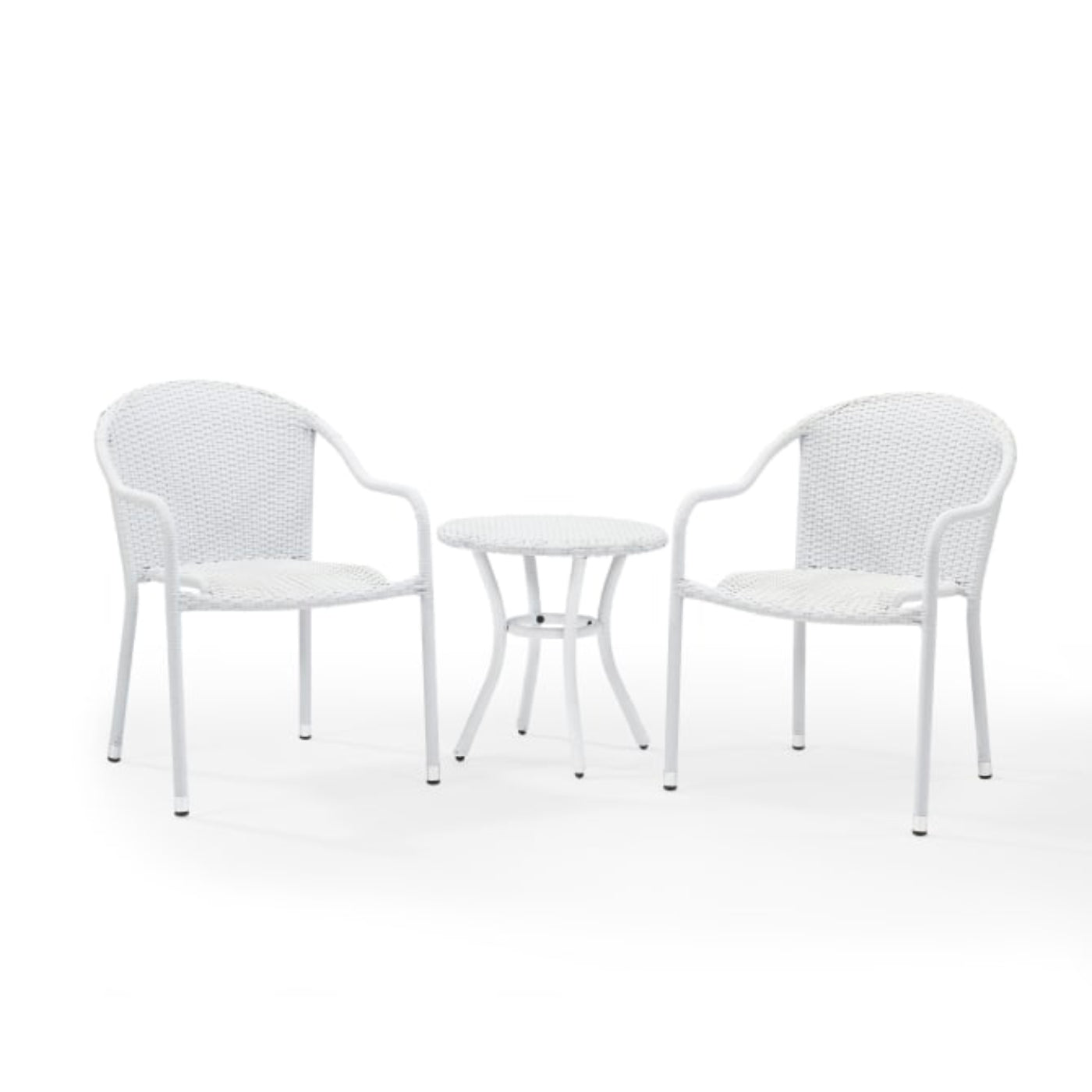 Crosley Palm Harbor 86.50 Inch 3pc Outdoor Wicker Swivel Chair Set - KO70058BR