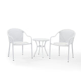Crosley Palm Harbor 90 Inch 3pc Outdoor Wicker Chair Set - KO70060