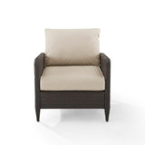 Crosley Kiawah 27 Inch Outdoor Wicker Armchair - KO70066BR