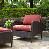 Crosley Kiawah 27 Inch Outdoor Wicker Armchair - KO70066BR