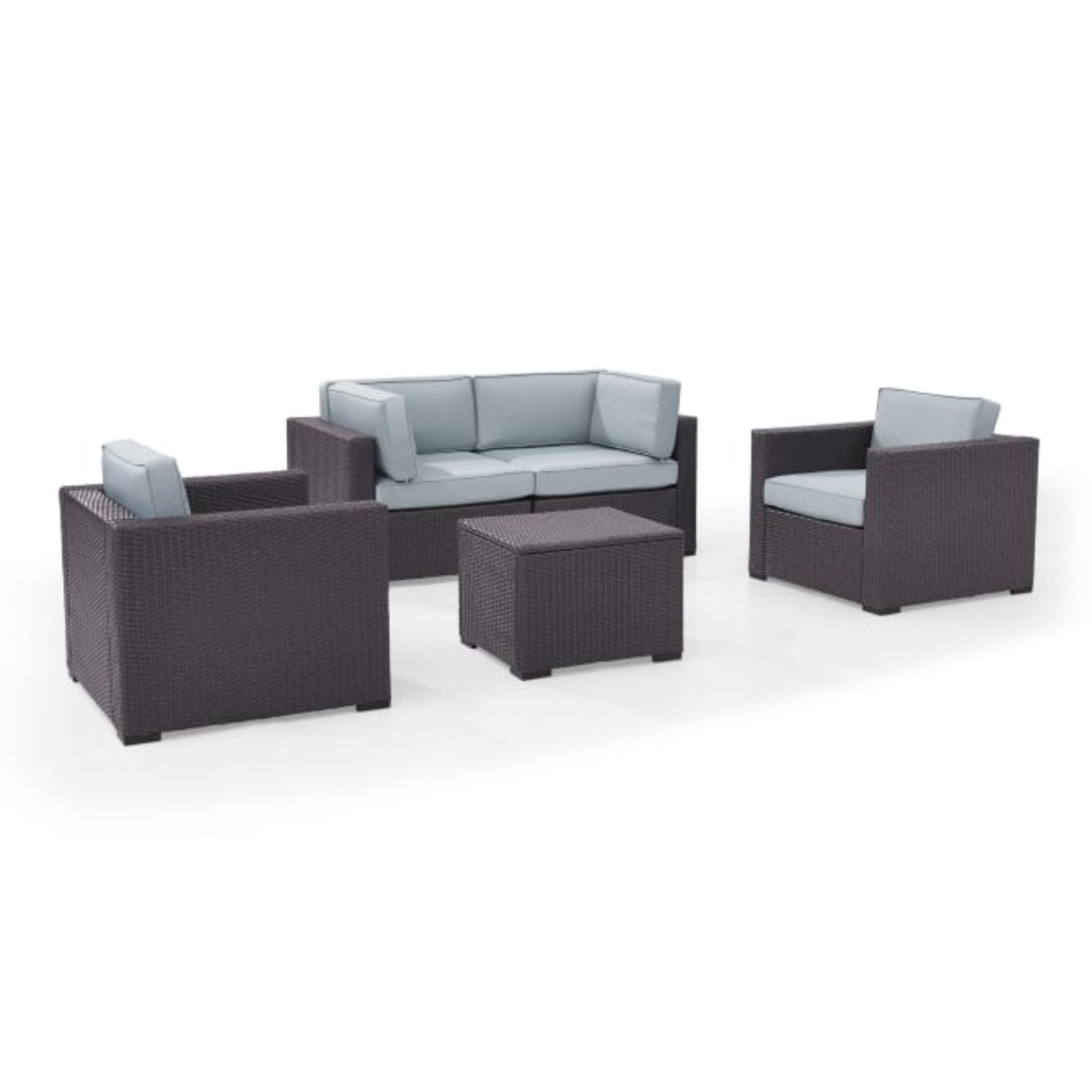Crosley Biscayne 123.50 Inch 5pc Outdoor Wicker Conversation Set - KO70110BR