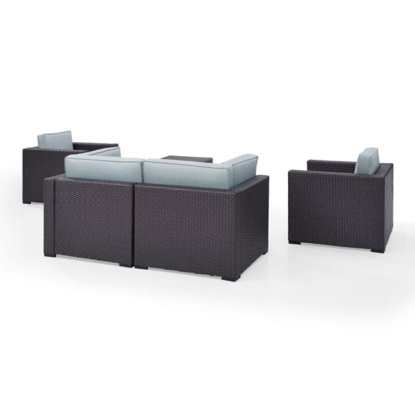 Crosley Biscayne 123.50 Inch 5pc Outdoor Wicker Conversation Set - KO70110BR