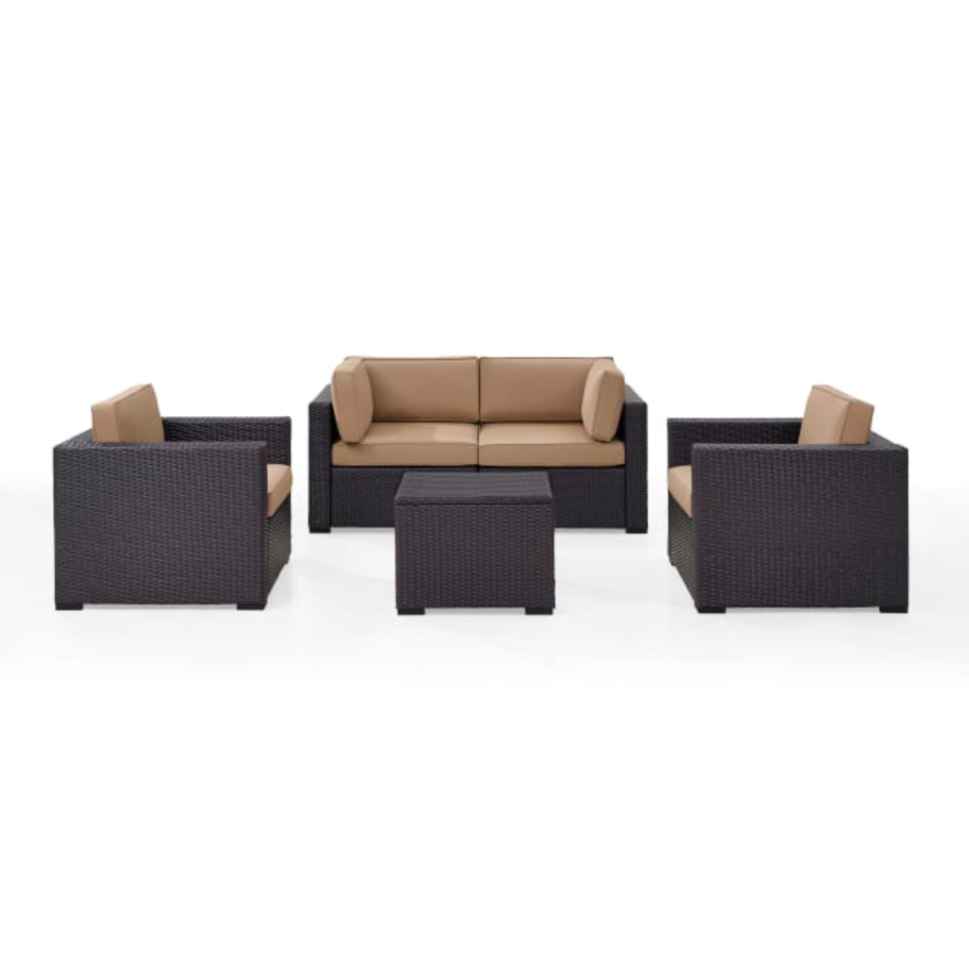 Crosley Biscayne 123.50 Inch 5pc Outdoor Wicker Conversation Set - KO70110BR