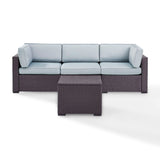 Crosley Biscayne 95.50 Inch 3pc Outdoor Wicker Sofa Set - KO70111BR
