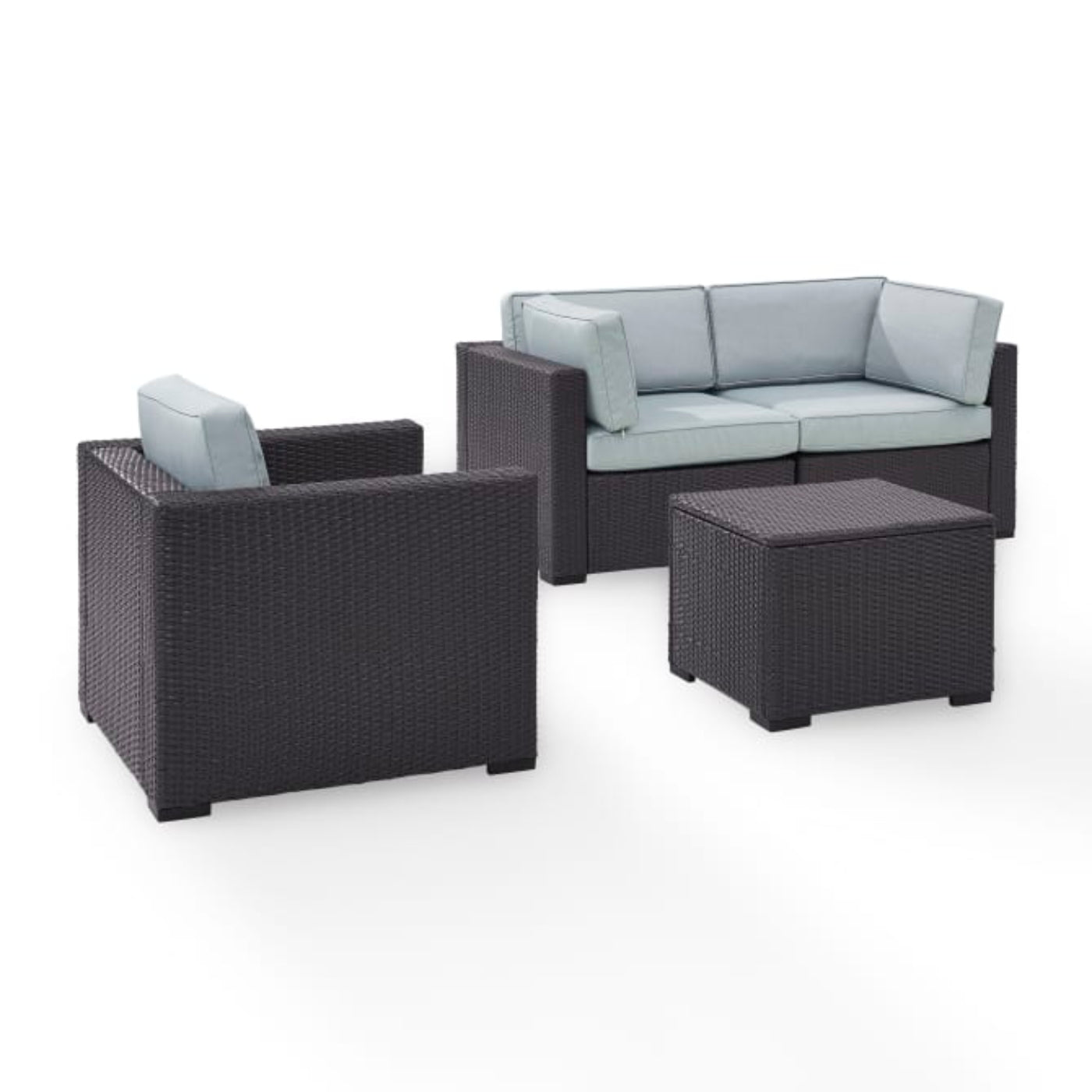 Crosley Biscayne 92.75 Inch 4pc Outdoor Wicker Conversation Set - KO70115BR