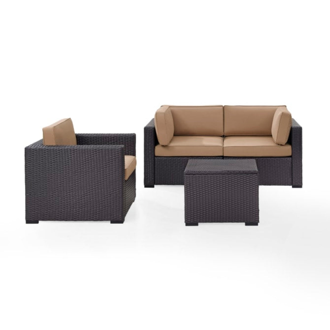Crosley Biscayne 92.75 Inch 4pc Outdoor Wicker Conversation Set - KO70115BR