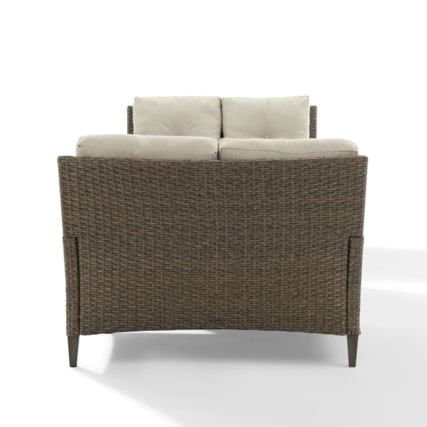 Crosley Rockport Outdoor Wicker 3pc High Back Conversation Set Oatmeal - KO70212LB-OL