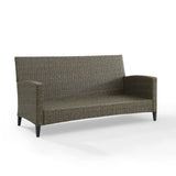 Crosley Rockport Outdoor Wicker High Back Sofa Oatmeal - KO70215LB-OL