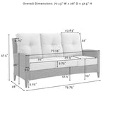 Crosley Rockport Outdoor Wicker High Back Sofa Oatmeal - KO70215LB-OL