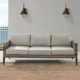 Crosley Prescott Outdoor Wicker Sofa - KO70250BR