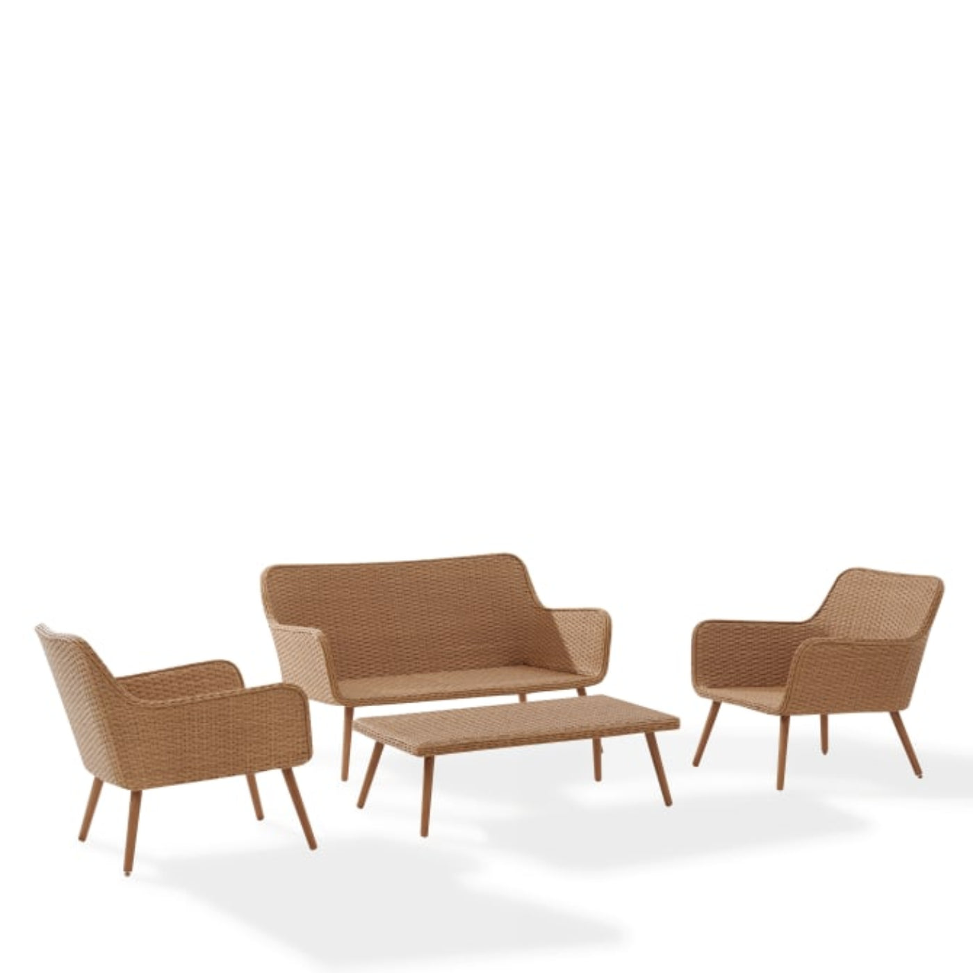 Crosley Landon 4pc Outdoor Conversation Set Oatmeal - KO70300LB