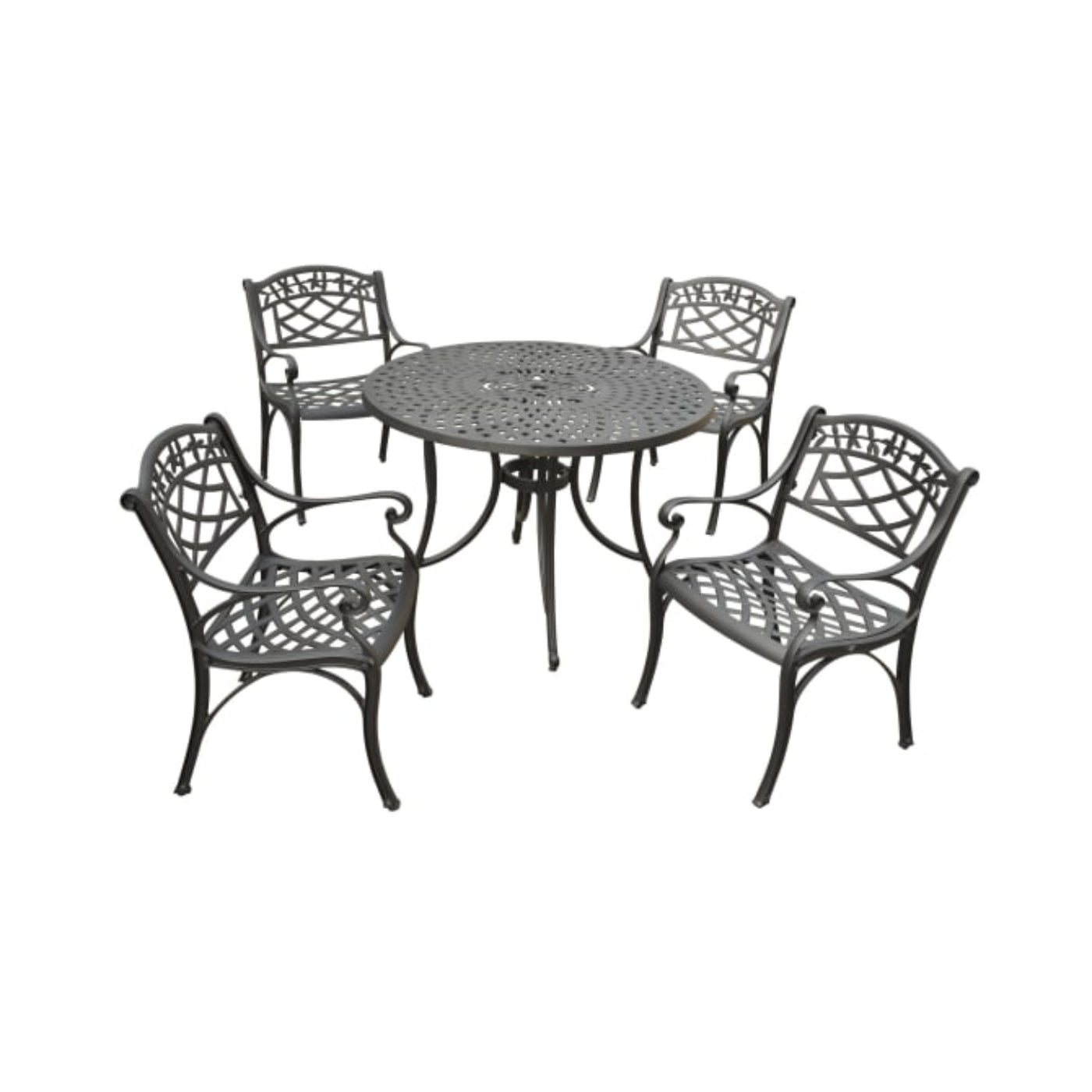 Crosley Sedona 42" 5pc Outdoor Dining Set Black - KOD6003BK