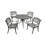 Crosley Sedona 42" 5pc Outdoor Dining Set Black - KOD6003BK
