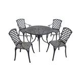 Crosley Sedona 42" 5pc Outdoor Dining Set Black - KOD6004BK