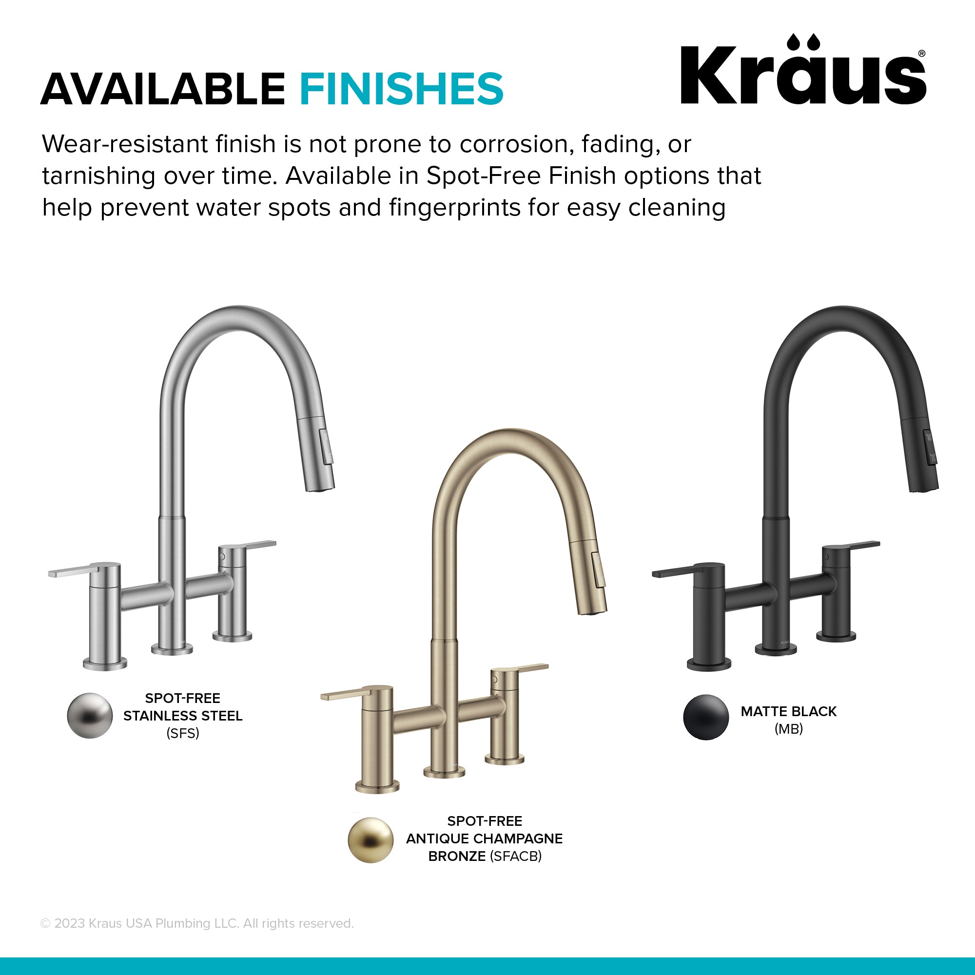 KRAUS Contemporary Bridge Kitchen Faucet with Spray-Head in Antique Bronze - KPF-3122SFACB