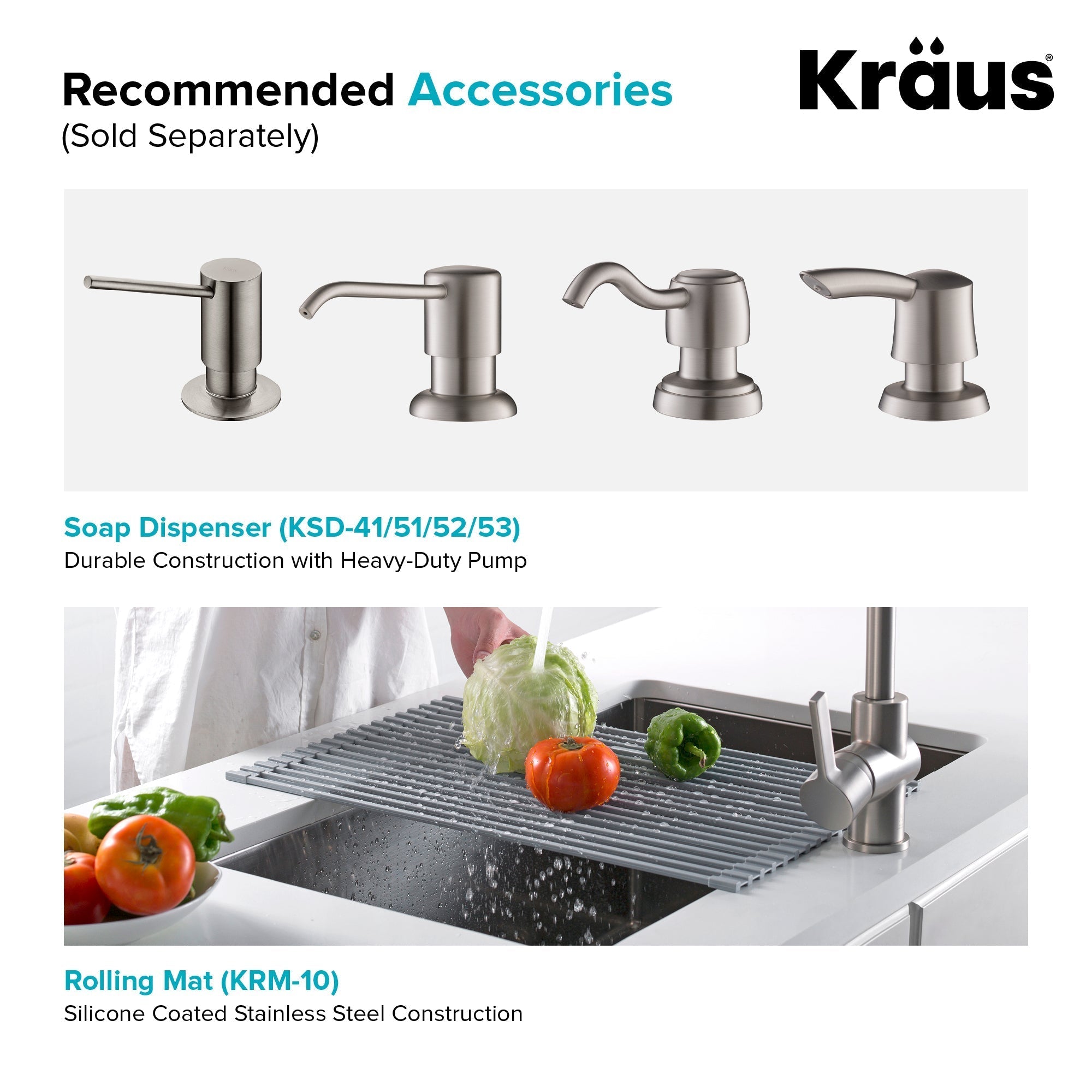 KRAUS 33" x 22" Pax Drop-In Topmount Zero-Radius Double Bowl Stainless Kitchen Sink - KP1TD33S-2
