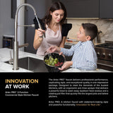 KRAUS Artec Pro 2-Function Commercial Style Pre-Rinse Kitchen Faucet in Brushed Gold - KPF-1603BG