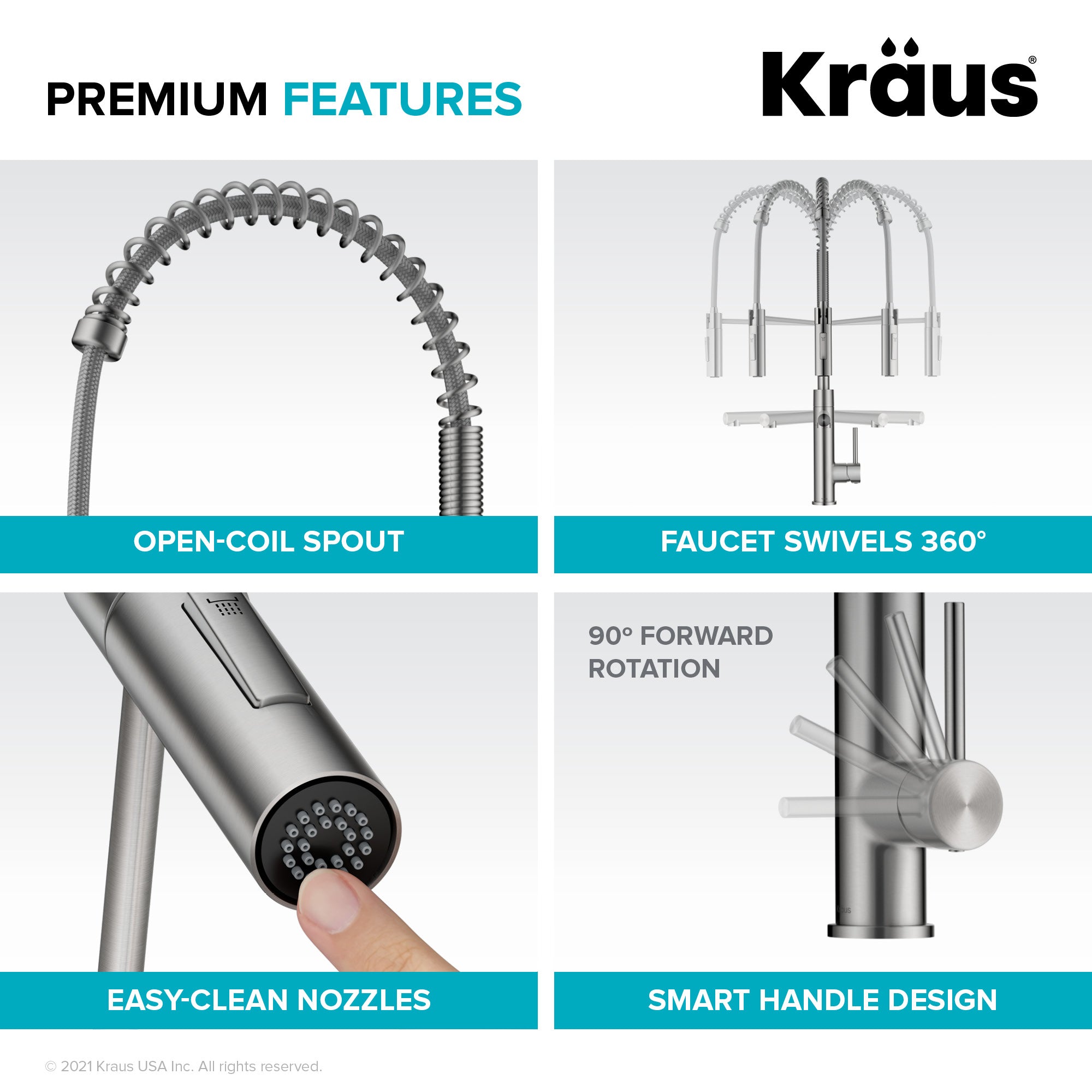 KRAUS Artec Pro Commercial Style Single Handle Kitchen Faucet with Pot Filler in Matte Black / Spot Free Black Stainless Steel - KPF-1604MBSFSB