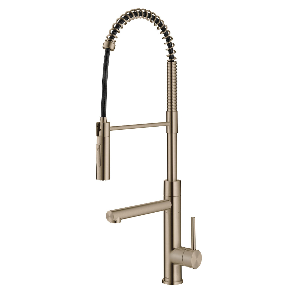 KRAUS Artec Pro Commercial Style Single Handle Kitchen Faucet with Pot Filler in Spot Free Antique Champagne Bronze