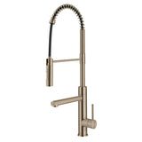 KRAUS Artec Pro Commercial Style Single Handle Kitchen Faucet with Pot Filler in Spot Free Antique Champagne Bronze