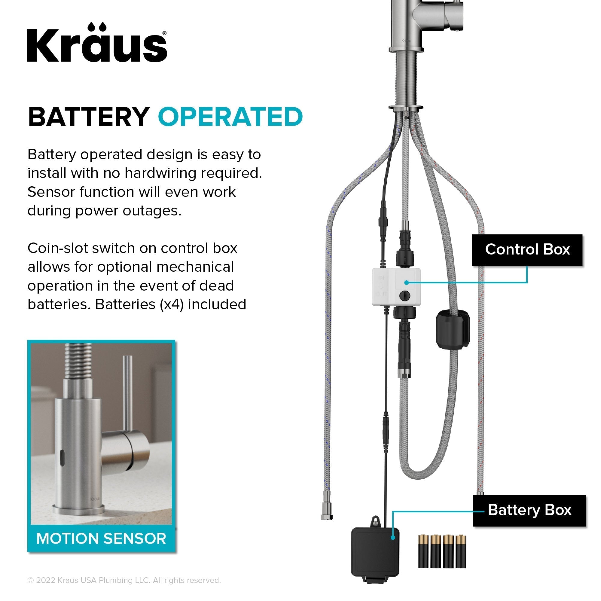 KRAUS Bolden Touchless Pull-Down Single Handle Faucet in Spot Free Antique Champagne Bronze - KSF-1610SFACB