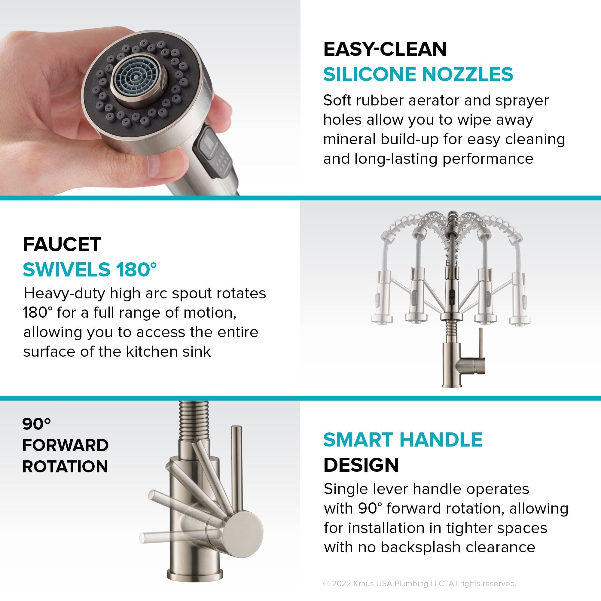 KRAUS Bolden Touchless Pull-Down Single Handle Faucet in Spot Free Antique Champagne Bronze - KSF-1610SFACB