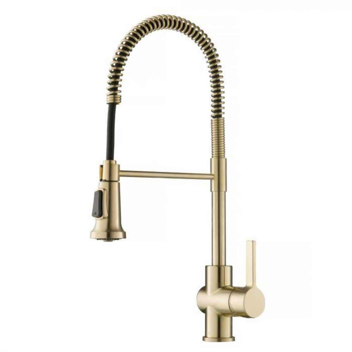 KRAUS Britt Commercial Style Kitchen Faucet in Spot Free Antique Champagne Bronze - KPF-1690SFACB