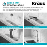 KRAUS Commercial Pull Down Kitchen Faucet in Spot Free Antique Champagne Bronze - KPF-2631SFACB