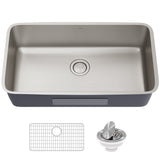 KRAUS Dex 33" Undermount 16 Gauge Stainless Steel Kitchen Sink - KA1US33B