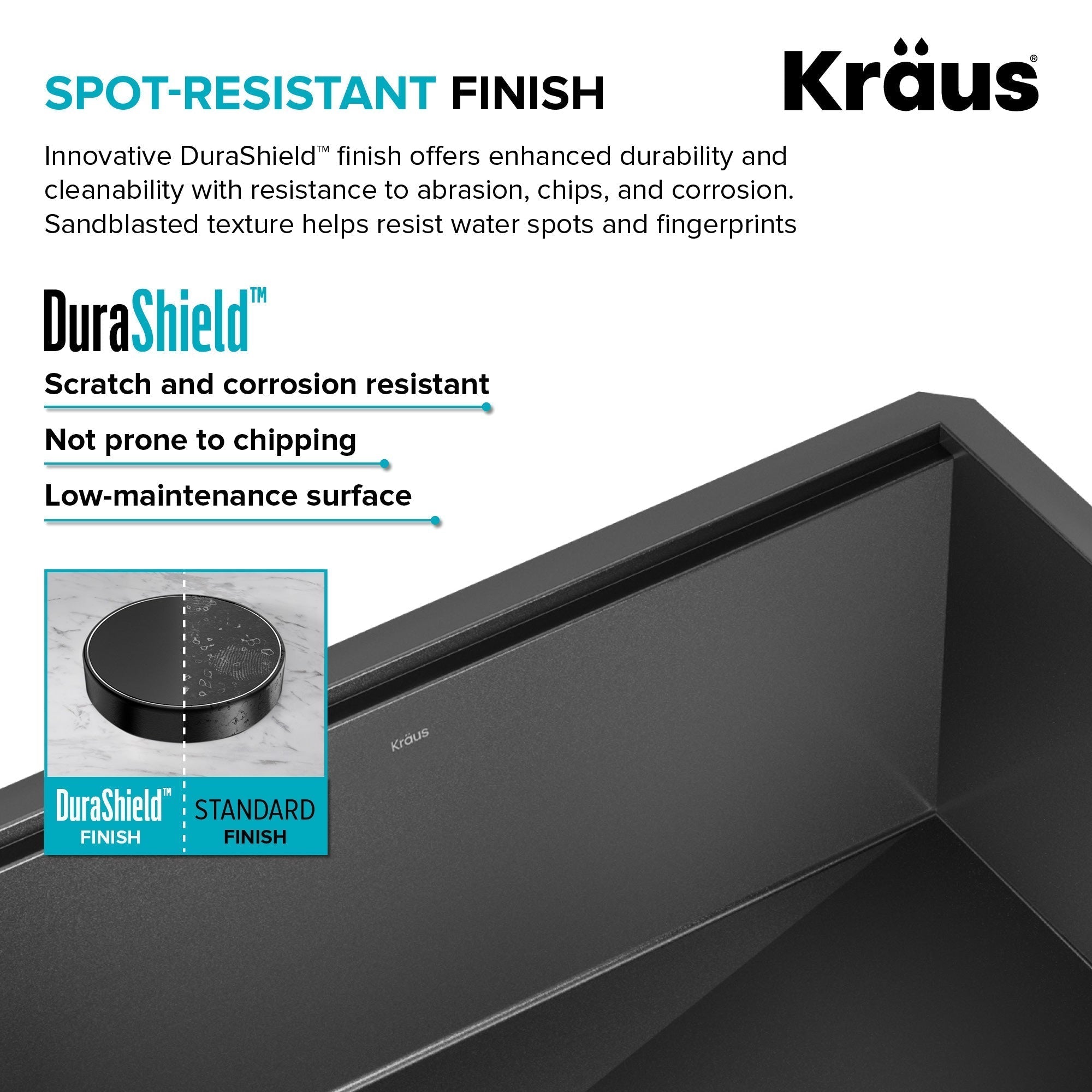 KRAUS Kore Workstation 17" Undermount 16 Gauge Bar or Prep Sink in PVD Gunmetal - KWU1101-17-PGM