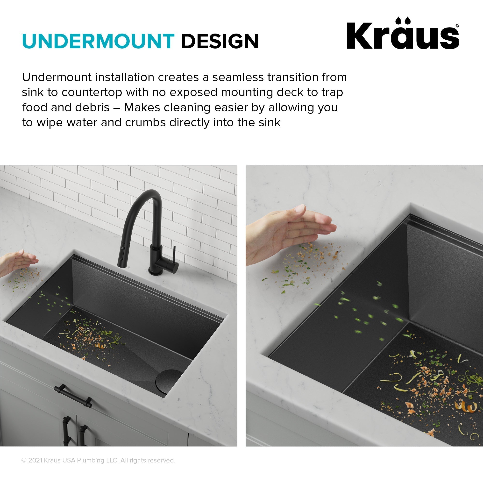 KRAUS Kore Workstation 27" Undermount 16 Gauge Single Bowl Kitchen Sink in PVD Gunmetal - KWU110-27-PGM