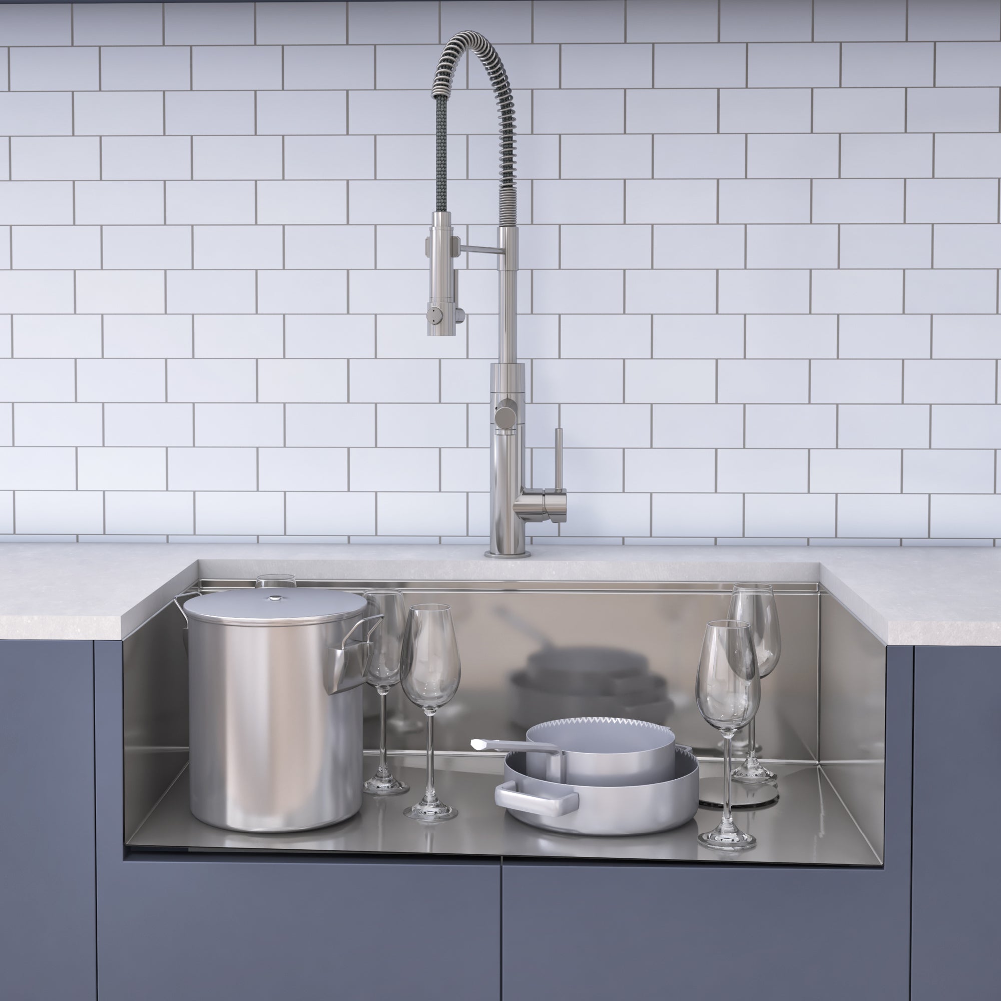 KRAUS Kore Workstation 30" Undermount 16 Gauge Single Bowl Stainless Steel Kitchen Sink with Accessories - KWU110-30