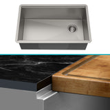 KRAUS Kore Workstation 32" Undermount 16 Gauge Single Bowl Stainless Steel Kitchen Sink with Accessories - KWU110-32