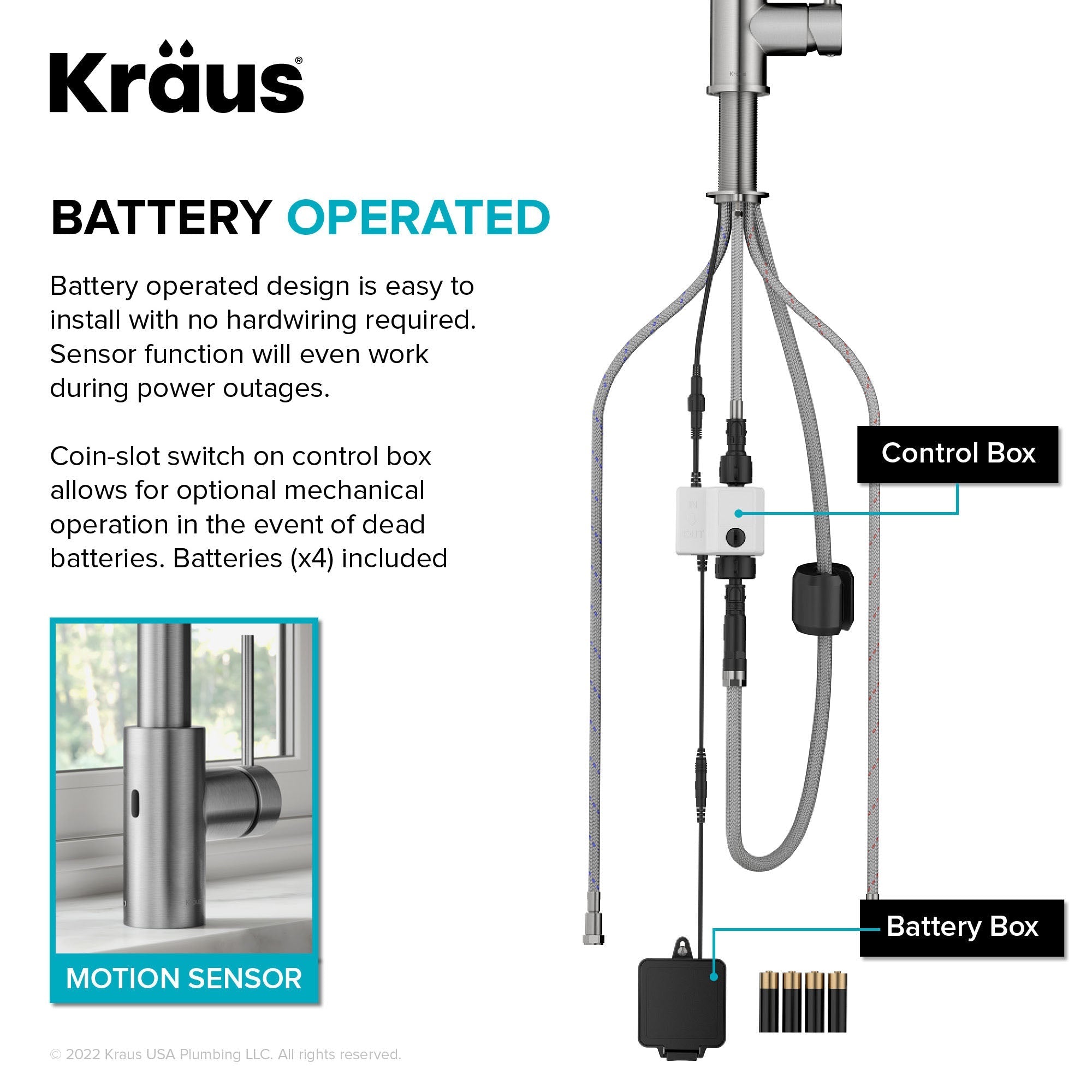 KRAUS Britt Touchless Pull-Down Single Handle Faucet in Spot Free Stainless Steel -  KSF-1691SFS