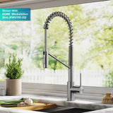 KRAUS Britt Touchless Pull-Down Single Handle Faucet in Spot Free Stainless Steel -  KSF-1691SFS