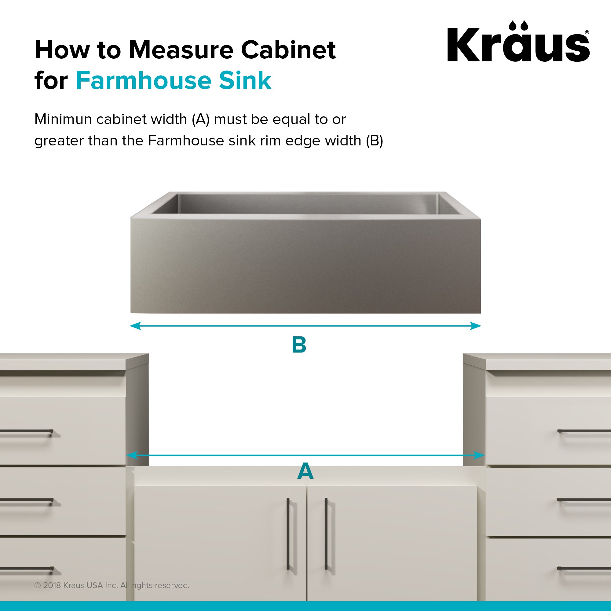 KRAUS Standart PRO 30" 16 Gauge Single Bowl Stainless Steel Farmhouse Kitchen Sink - KHF200-30