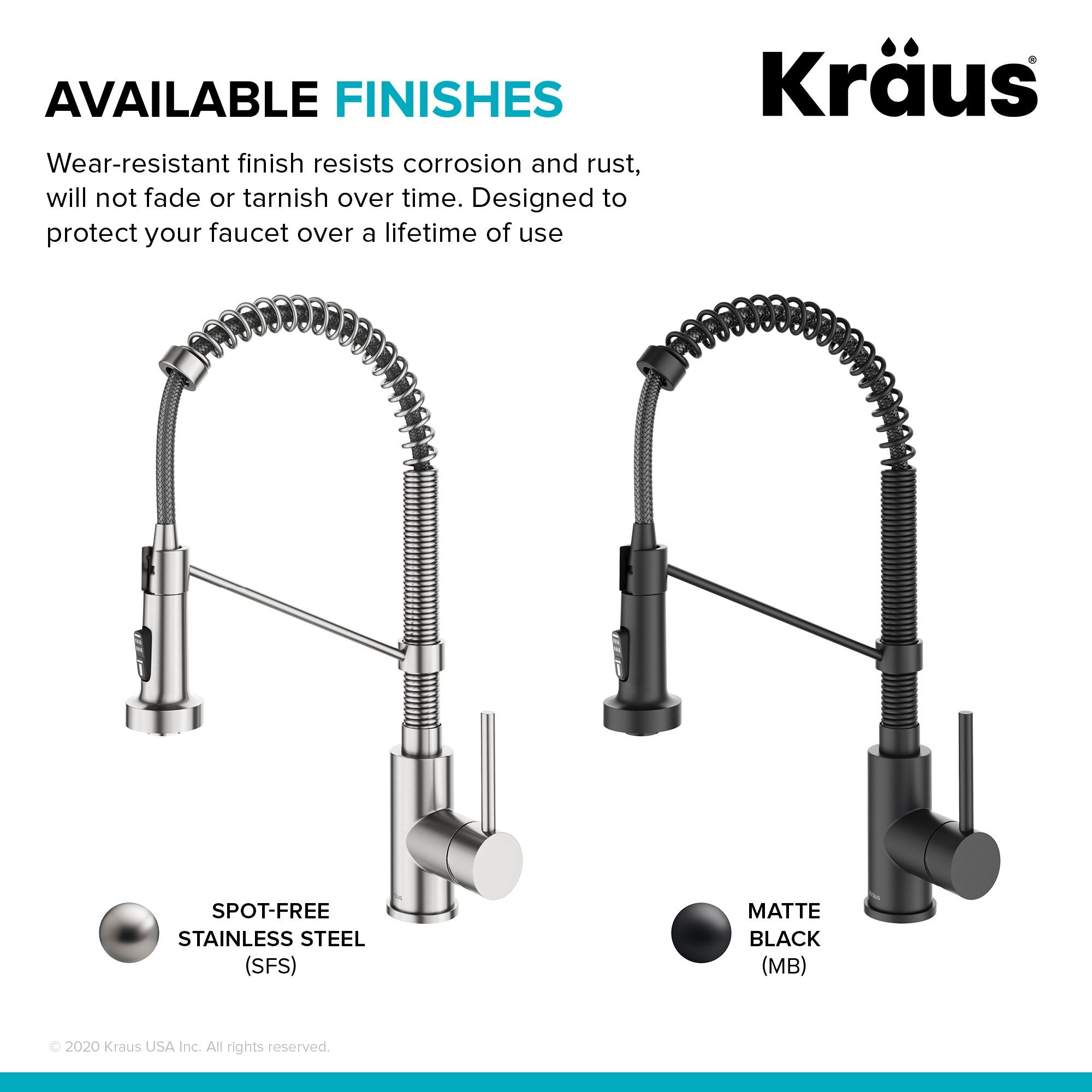 KRAUS Touchless Pull-Down Single Handle 18-Inch Kitchen Faucet in Matte Black - KSF-1610MB