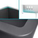 KRAUS Turino 33" Reversible Apron Front Fireclay Kitchen Sink in Matte Grey -  KFR1-33MGR
