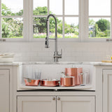 KRAUS Turino 33" Reversible Apron Front Fireclay Kitchen Sink in Matte White - KFR1-33MWH