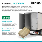 KRAUS Turino Workstation 33" Reversible Apron Front Fireclay Kitchen Sink with Accessories in Gloss White -  KFR4-33GWH
